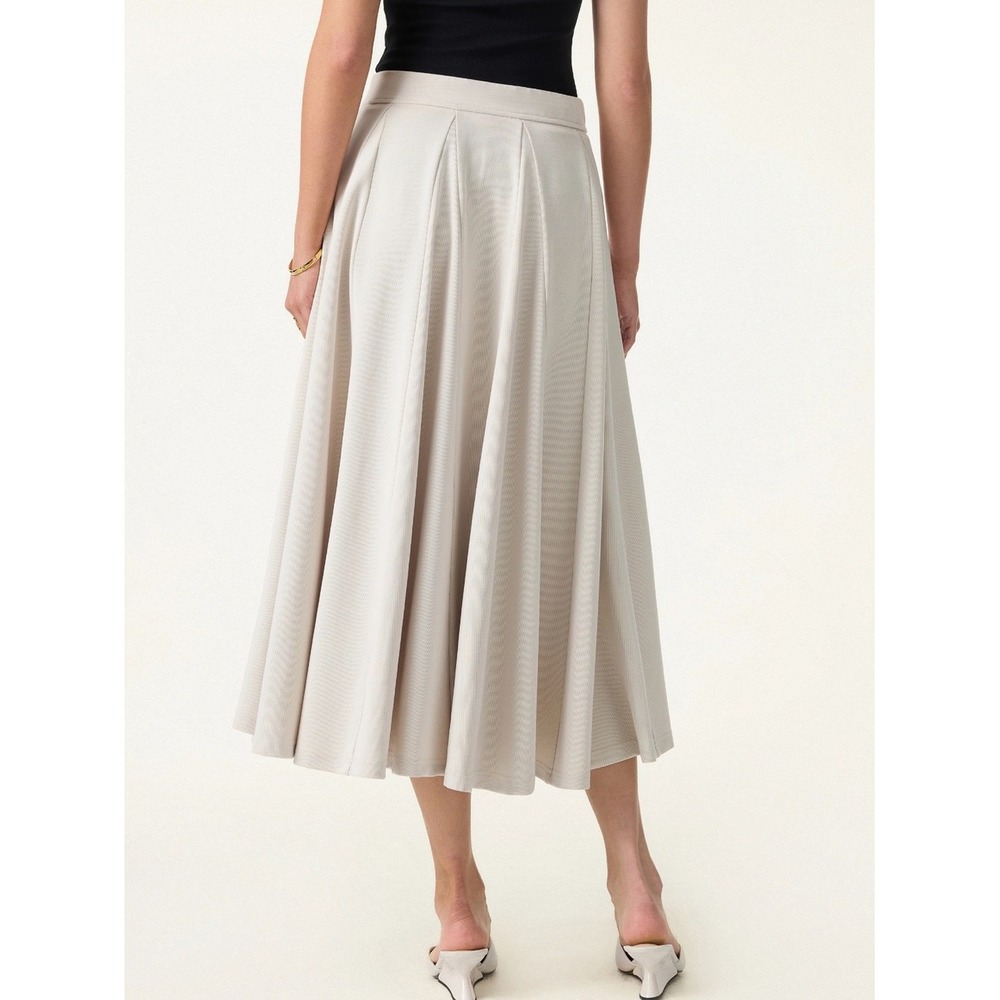 OGL Sandwashed Lyocell Blend Volume Skirt with Pockets NWT Large Purple Grey - Picture 5 of 14